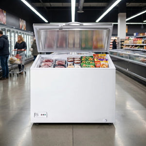 Koolmax KMCF370S Stainless-Steel Lid Chest Freezer