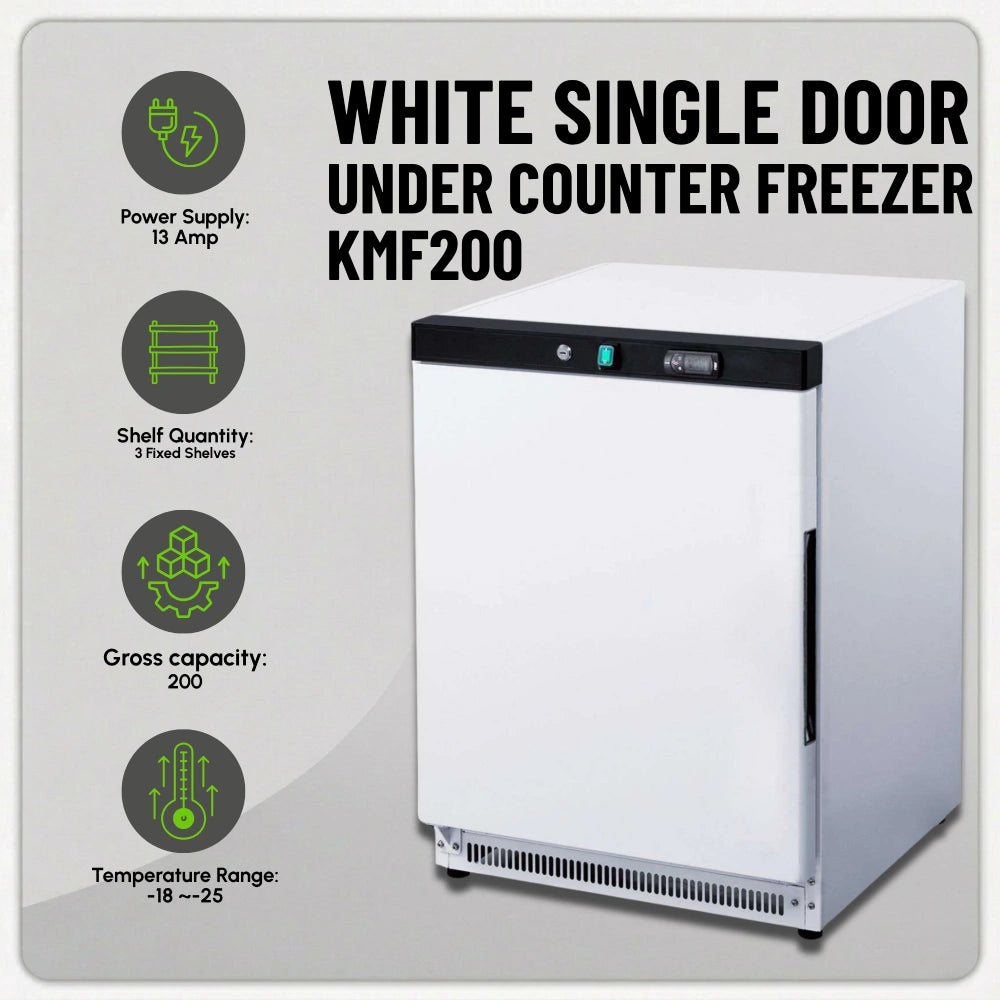Koolmax KMF200 Under-Counter Freezer White Finish
