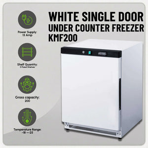 Koolmax KMF200 Under-Counter Freezer White Finish