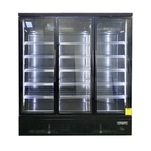 Koolmax KMF2000 Triple Door Black Upright Display Freezer