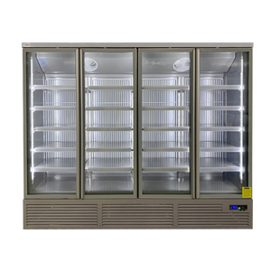 Koolmax KMF3000 Four Door Grey Upright Display Freezer