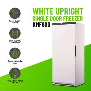 Koolmax KMF600 Single Door White Upright Freezer