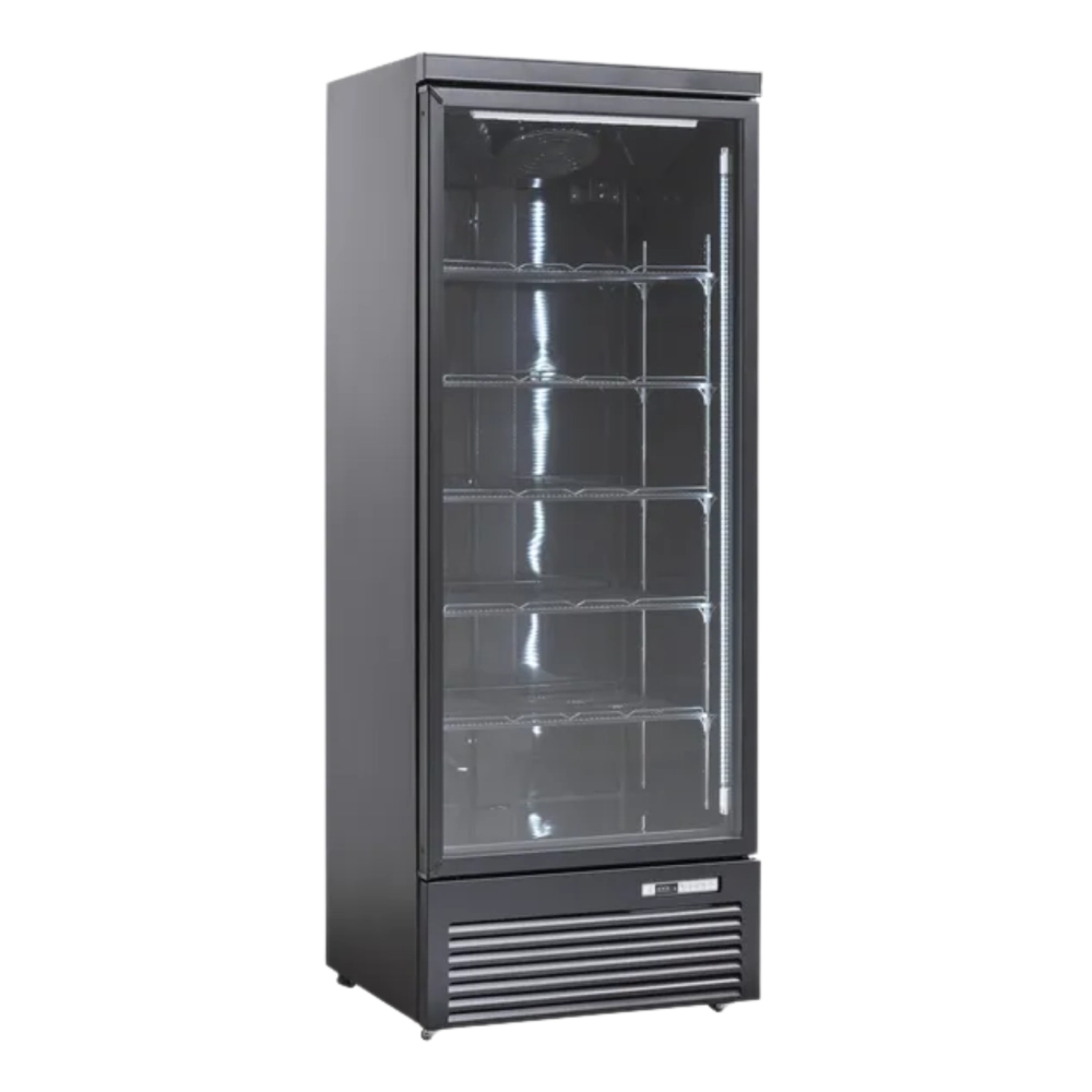 Koolmax KMF700 Single Door Black Upright Display Freezer