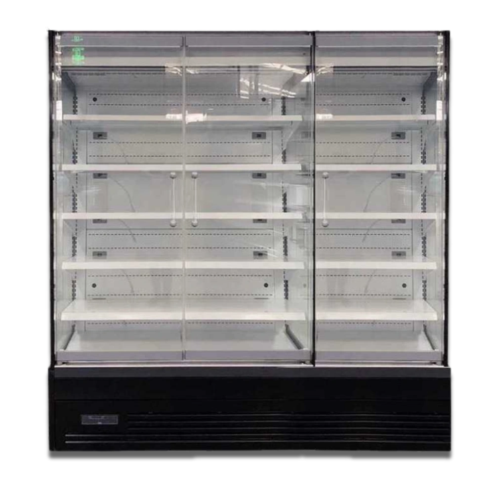 Koolmax OASIS 1875 Front Glass Door Black Multideck