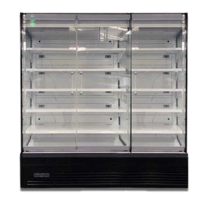 Koolmax OASIS 1875 Front Glass Door Black Multideck