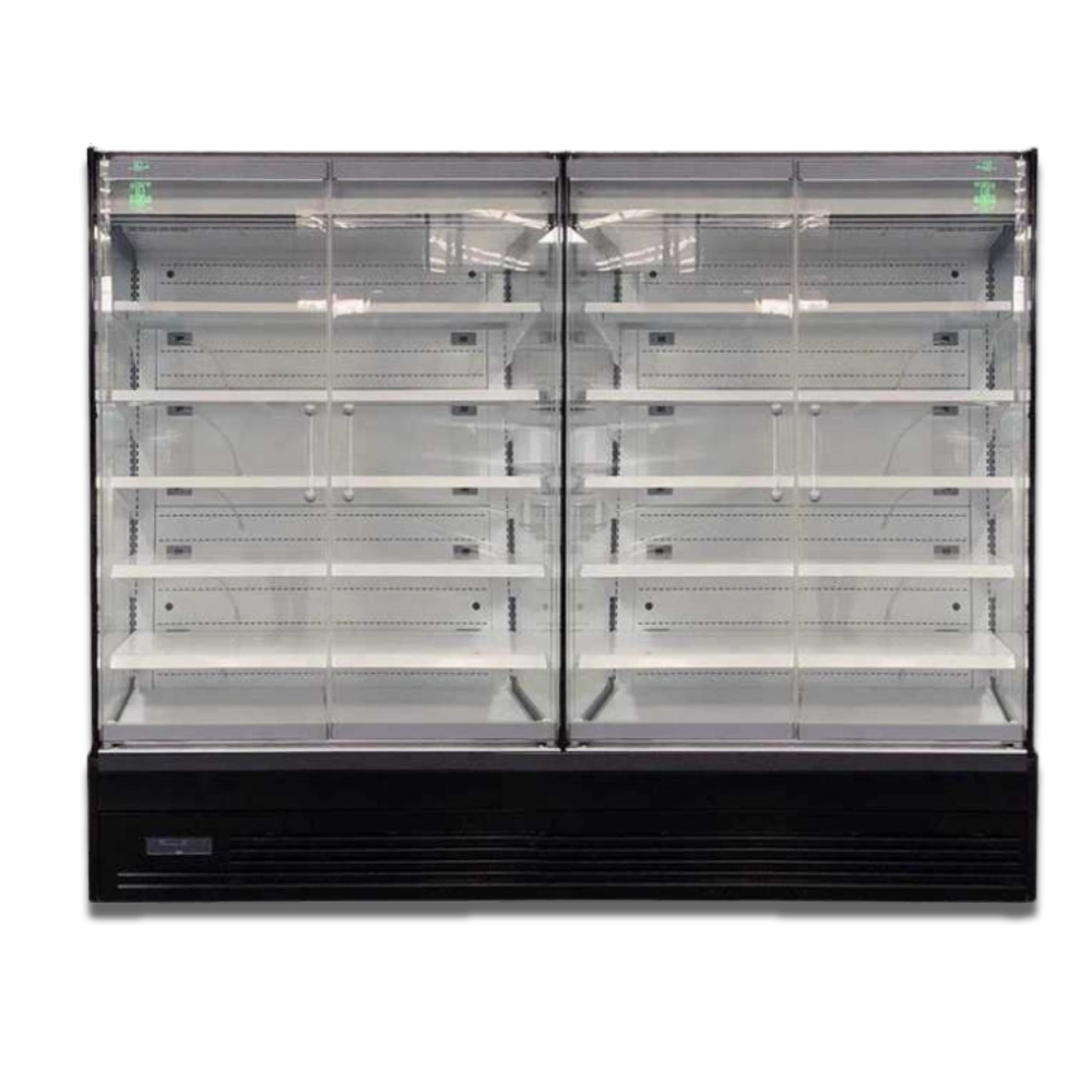 Koolmax OASIS 2500 Front Glass Door Black Multideck