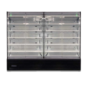 Koolmax OASIS 2500 Front Glass Door Black Multideck