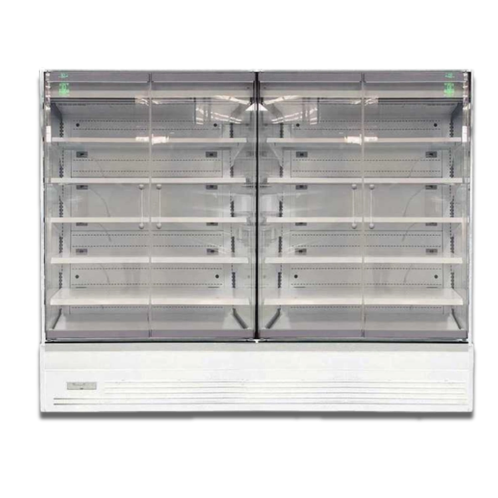 Koolmax OASIS 2500 Front Glass Door White Multideck