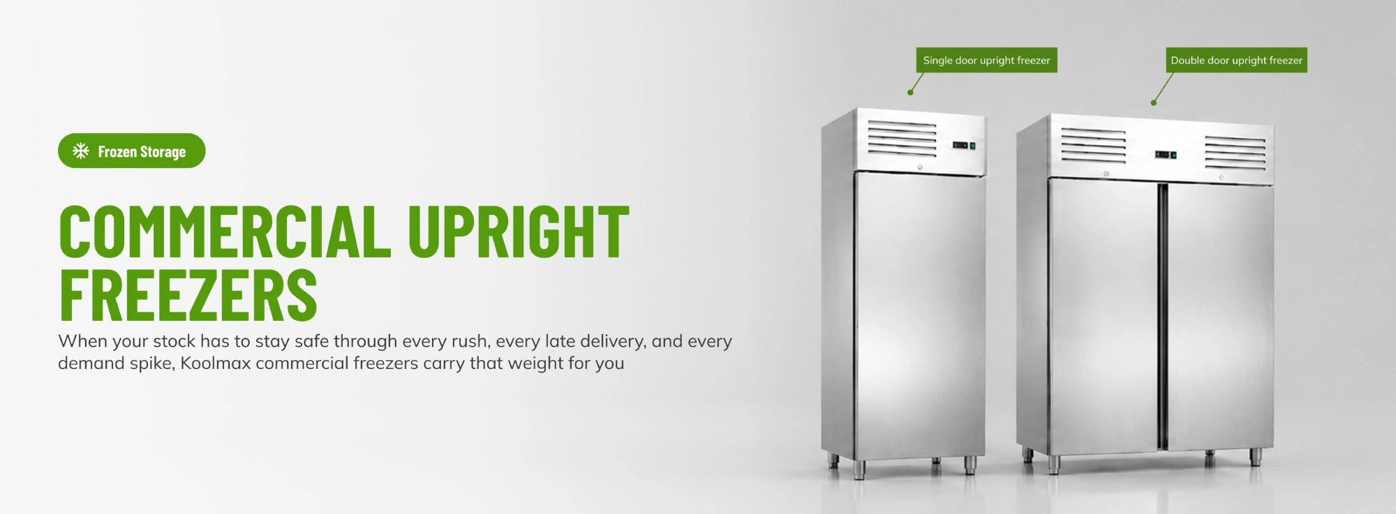 Upright freezers
