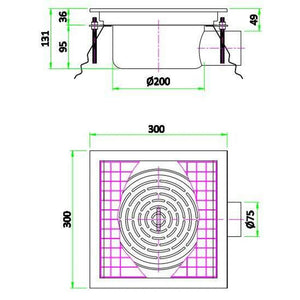 300 Floor Grid 300