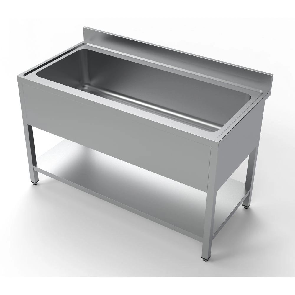 Extra Wide Single Pot Sink Unit 1400