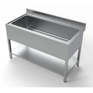 Extra Wide Single Pot Sink Unit 1400