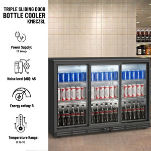 Koolmax KMBC3SL Triple Sliding Door Bottle Cooler