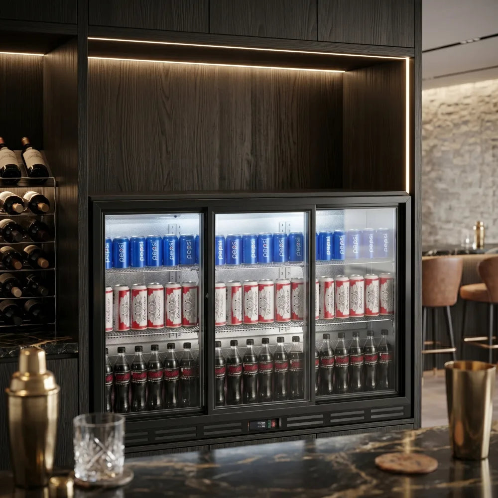 Koolmax KMBC3SL Triple Sliding Door Bottle Cooler