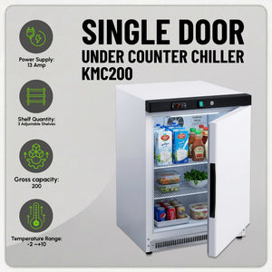 Koolmax KMC200 Under-Counter Chiller White Finish