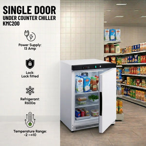 Koolmax KMC200 Under-Counter Chiller White Finish